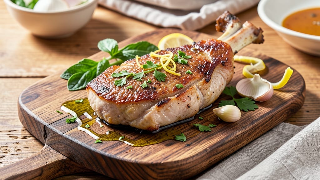 Mediterranean Diet Pork Chop Recipe: Herb-Crusted Crispness With Lemon-Garlic Zest