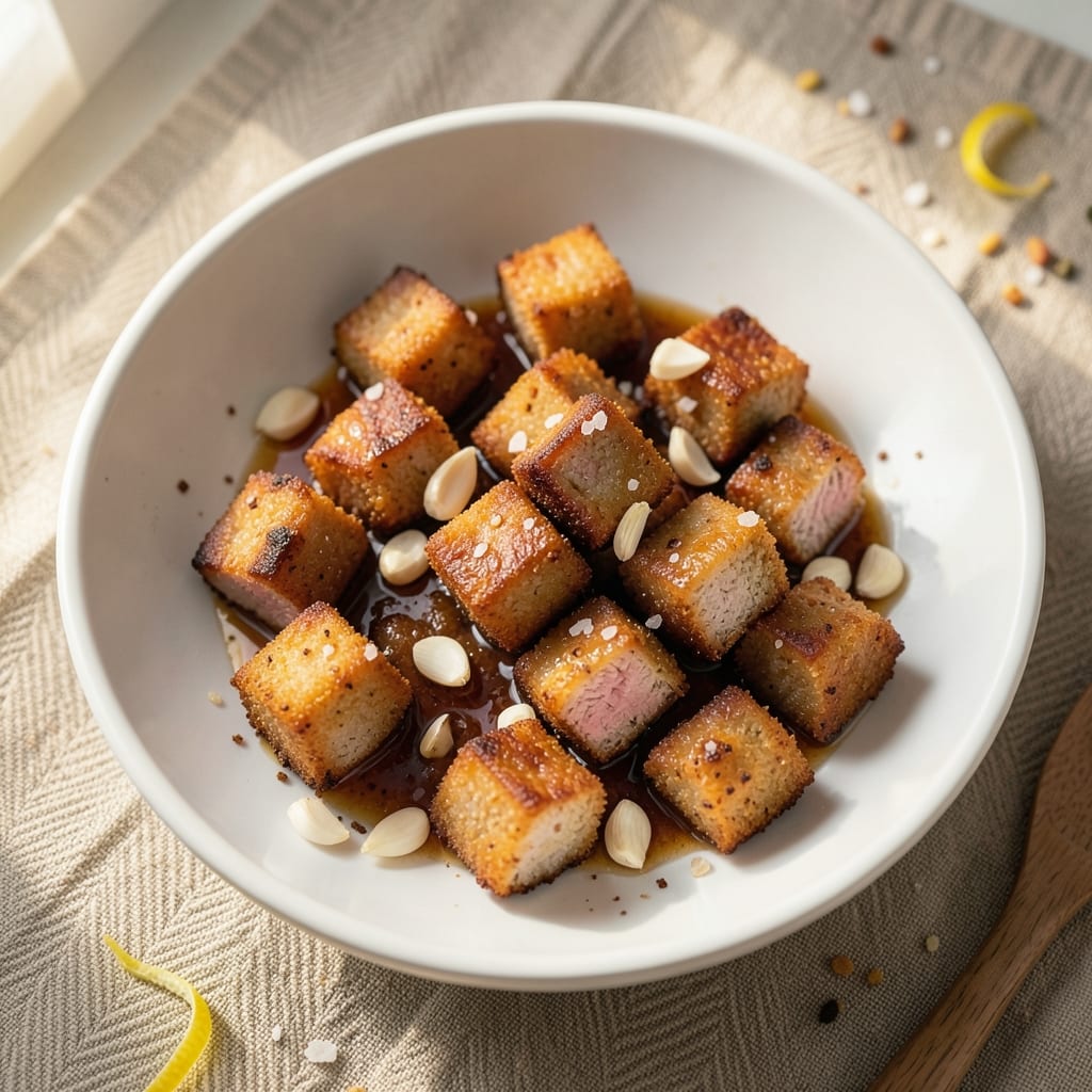 Fried Pork Bites Recipe: Crispy Vinegar-Kissed Crunch with Juicy Pink Centers