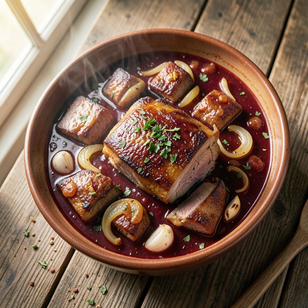 French Pork Stew Recipe: Slow-Simmered Richness With Caramelized Onions