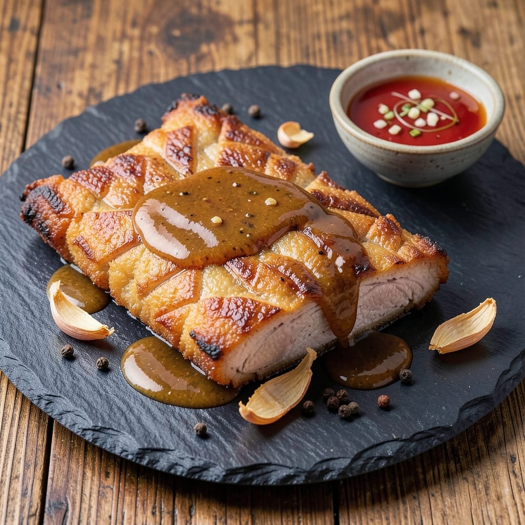 Fried Pork Liempo Recipe: Filipino-Style Vinegar-Braised Crispy Bark
