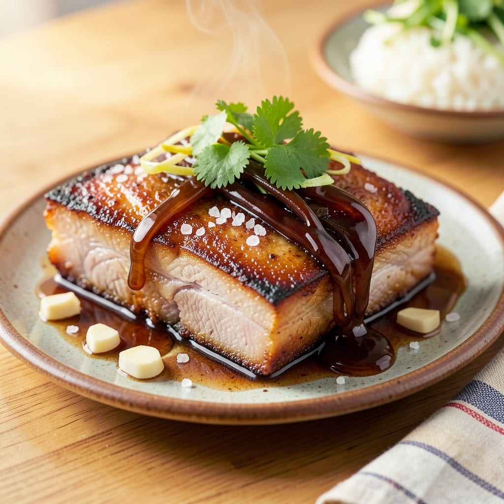 Filipino BBQ Pork Belly Recipe: Crispy Vinegar-Braised Edges and Silky Pink Centers