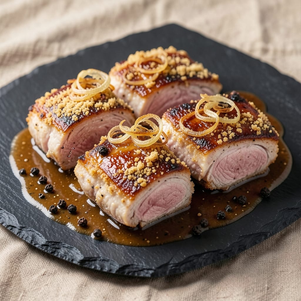Flemings Pork Chops Recipe: Apple Cider Crust With Juicy Pink Hearts