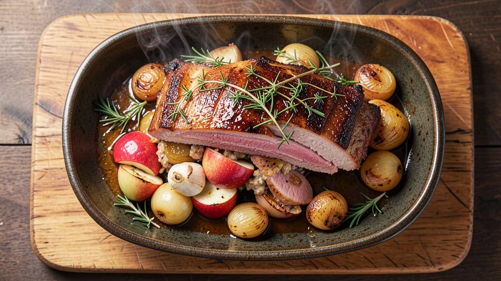 Apple Stuffed Pork Roast Recipe: Sweet-Tart Apple Filling That Caramelizes