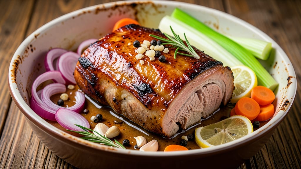 Mississippi Pork Pot Roast Recipe: Slow-Braised Celery Crown Crunch Over Rich Gravy