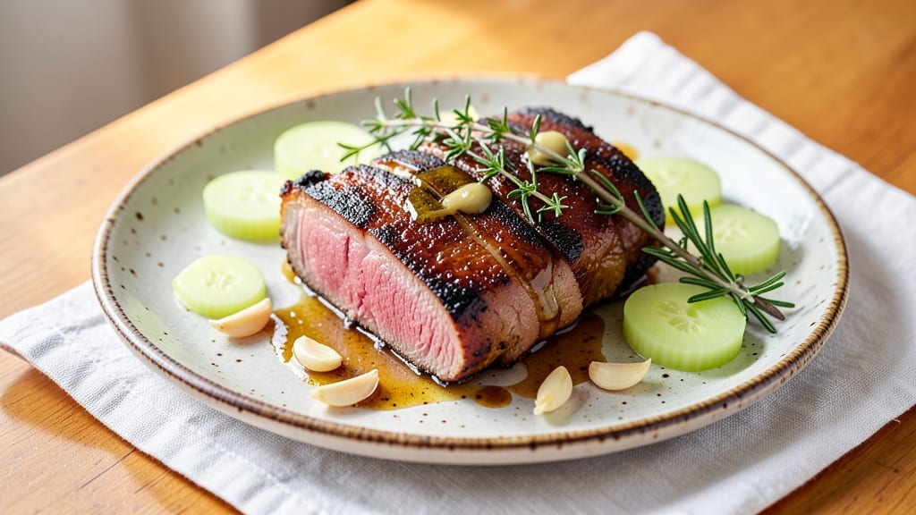 AIP Pork Loin Recipe: Celery Crown Crunch Over Herb-Infused Gravy Without Dairy
