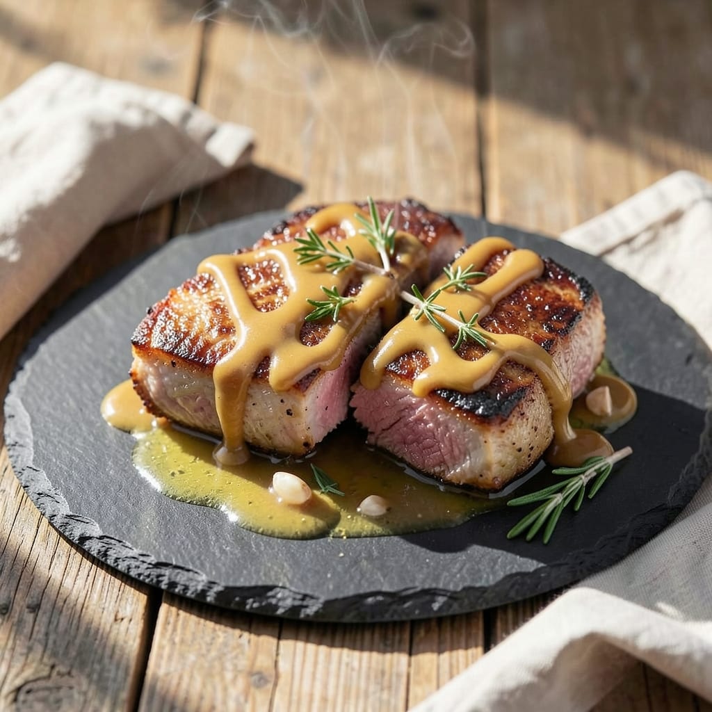 Famous Pork Chops Recipe: Pan-Crisped With Herb Butter & Dijon Depth