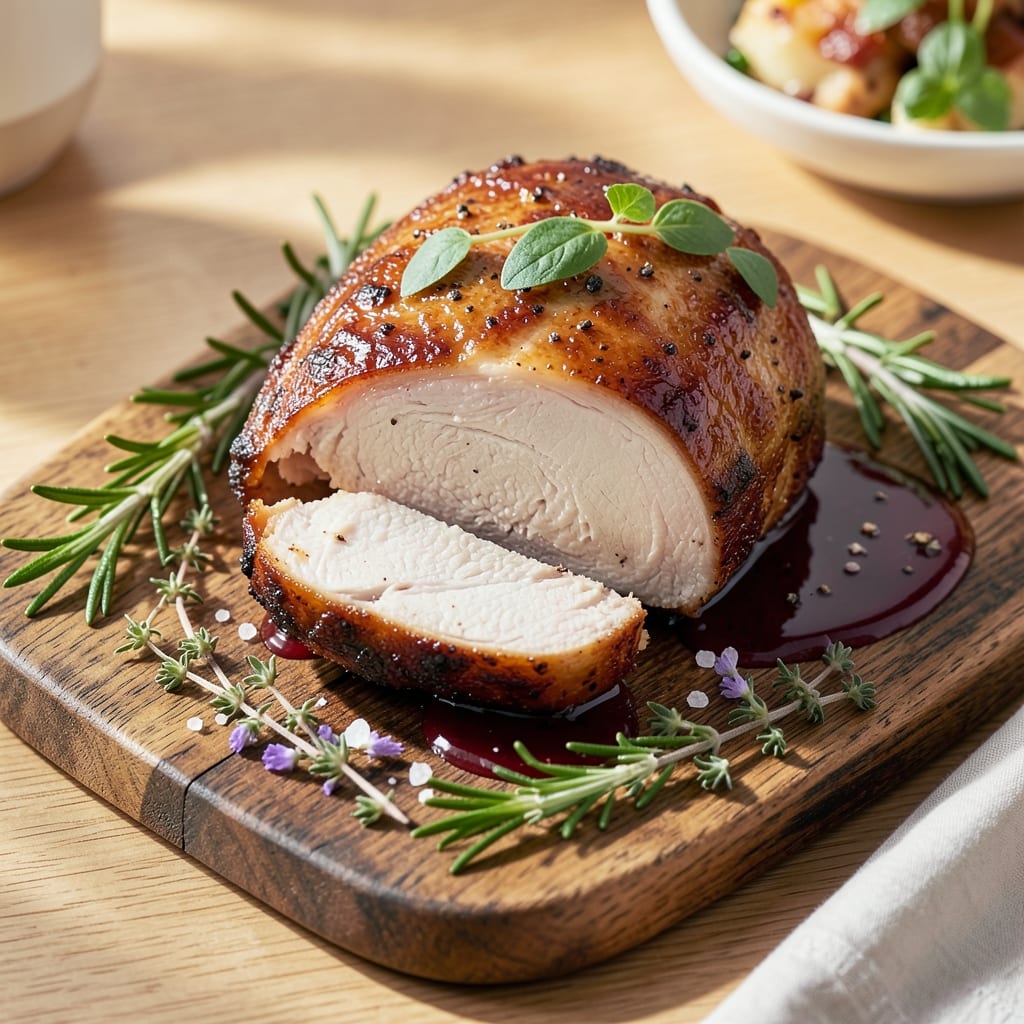 English Roast Pork Recipe: Apple-Cider Crisped Crown with Golden Crackle