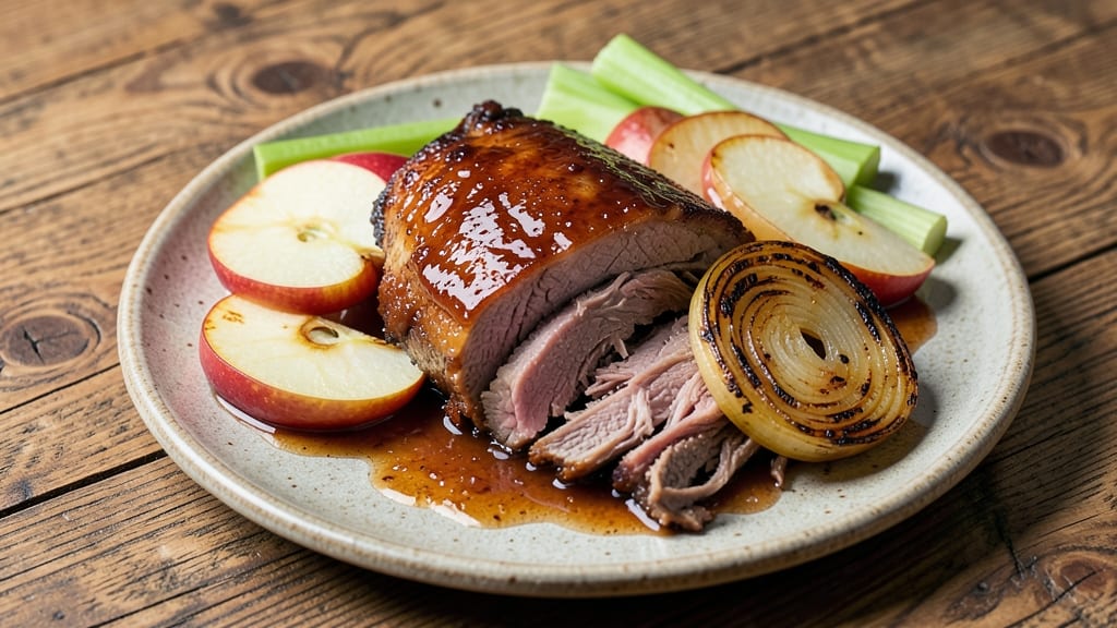 Apple Pulled Pork Recipe: Sweet Apple-Infused Shreds With Crispy Celery Crowns