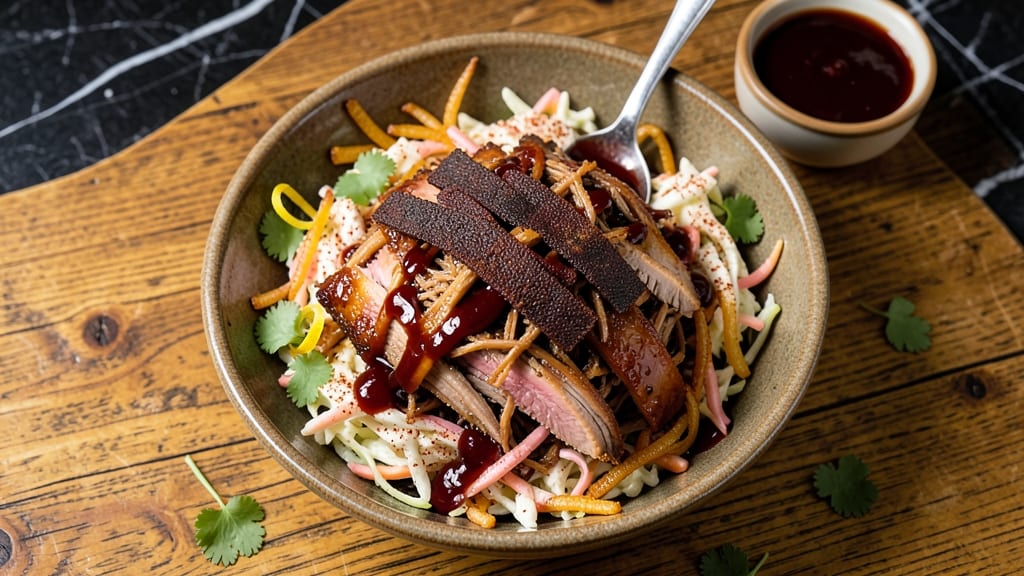 American BBQ Pulled Pork Recipe: Smoky-Sweet Shreds With Crispy Celery Crown Topping