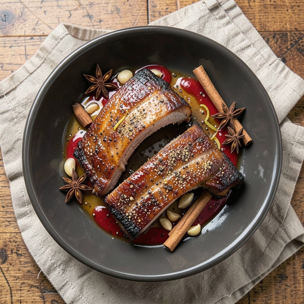 Five Spice Pork Ribs Recipe: Star Anise-Infused Crispy Bark