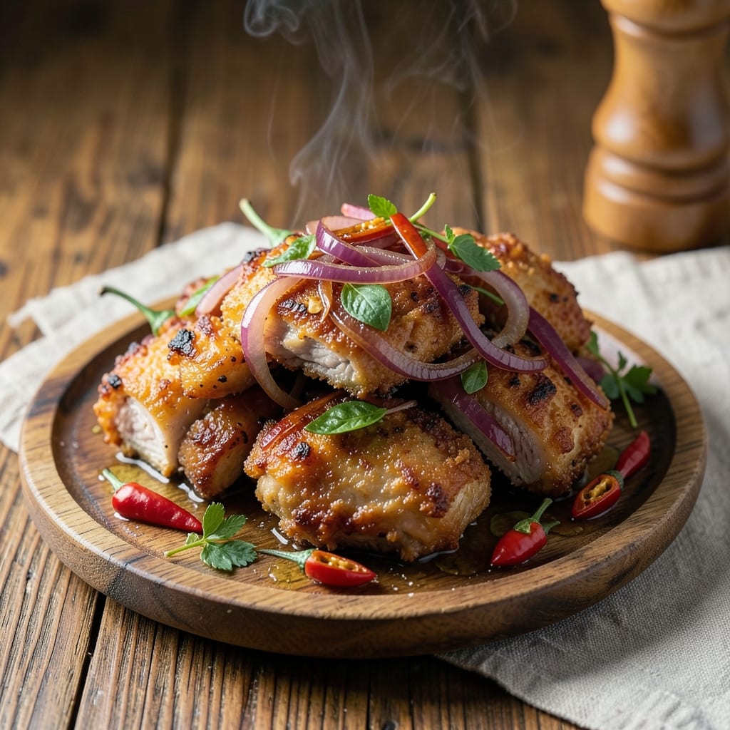Fried Pork Sisig Recipe: Crispy Vinegar-Kissed Edges With Juicy Hearts