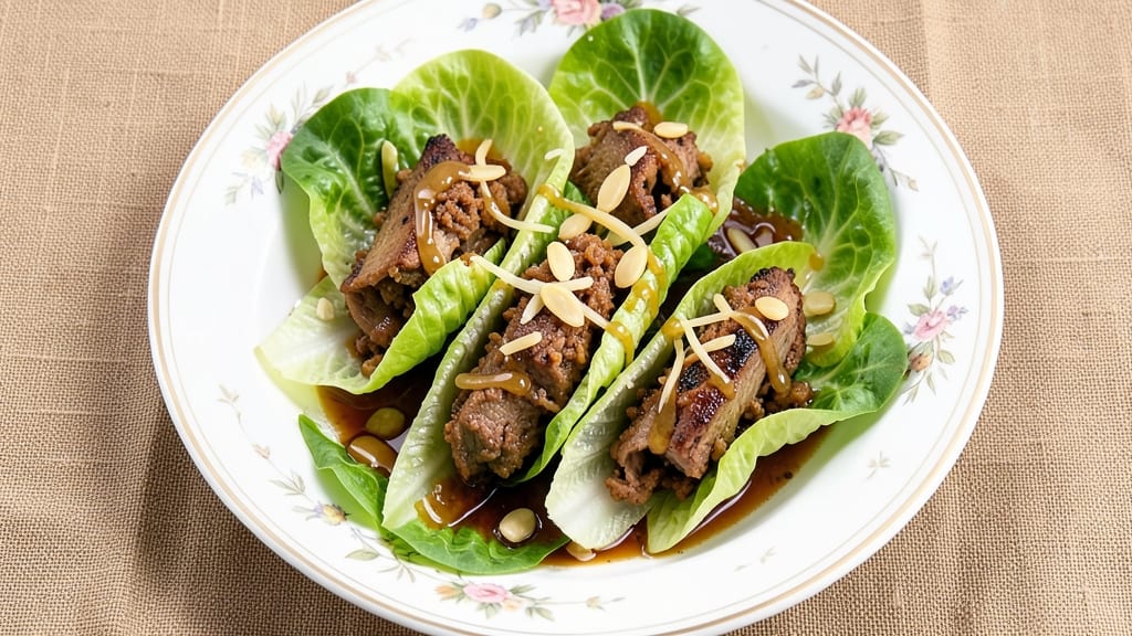 Minced Pork Wrapped in Lettuce Recipe: Crispy Edges and Juicy Fillings