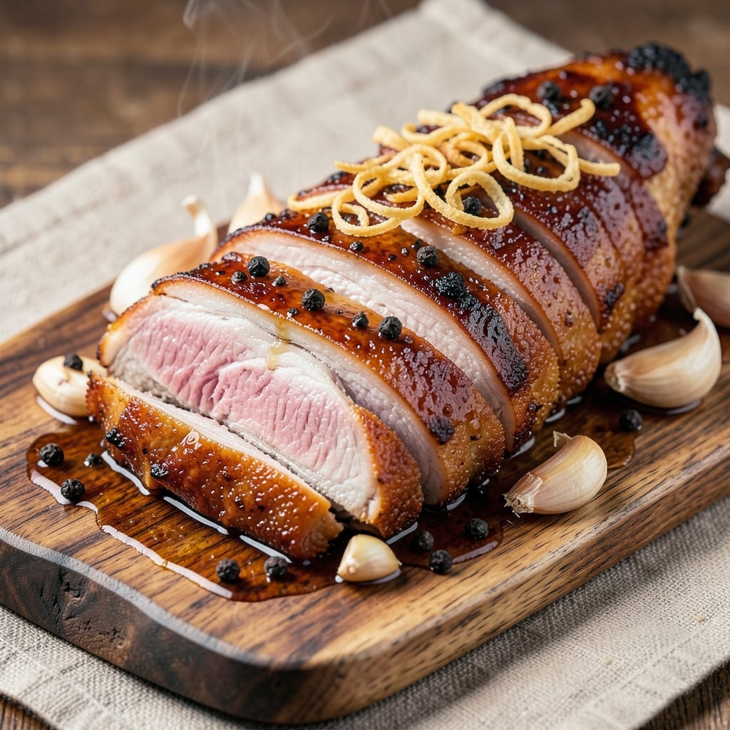 Filipino Roast Pork Belly Recipe: Adobo-Inspired Crispy Bark and Silky Meat