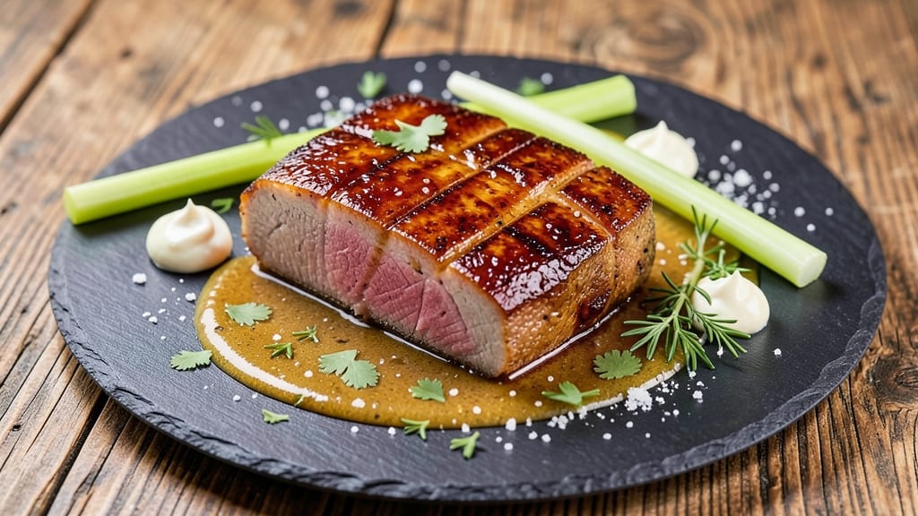 America's Test Kitchen Pork Tenderloin Recipe: Crispy Celery Crowns Over Herb-Infused Gravy