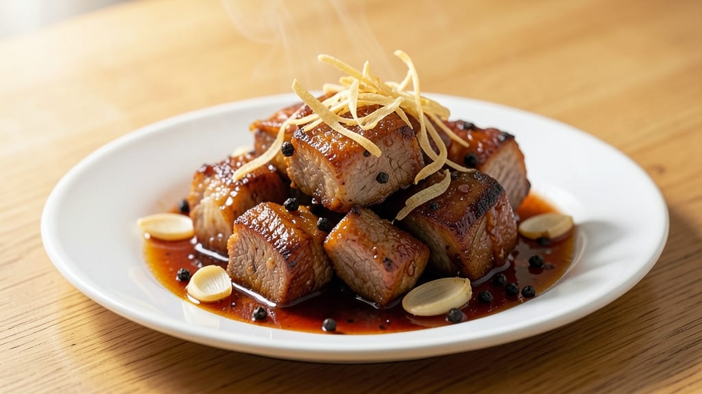 Adobong Tuyo Pork Recipe: Smoky Soy-Braised Crispy Pork Belly Bites