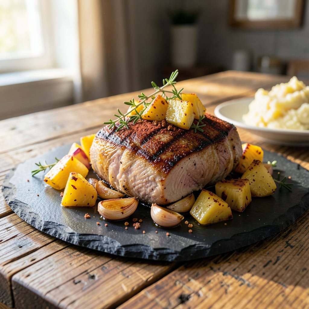 Enchanted Grilled Pork Recipe: Spiced Pineapple Glaze That Caramelizes Edges