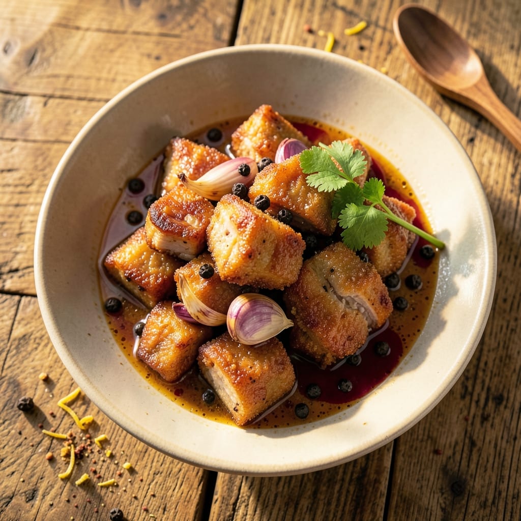 Fried Pork Recipe Panlasang Pinoy: Crispy Vinegar-Kissed Bites with Silky Centers