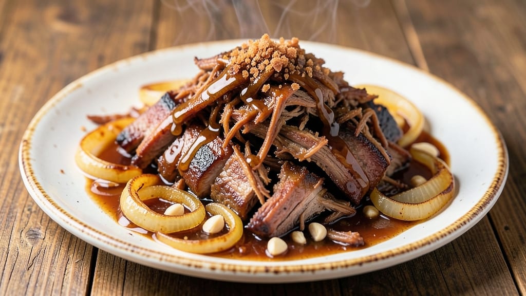 Mississippi Queen Pulled Pork Recipe: Smoky Sweet Glaze and Crispy Celery Crowns