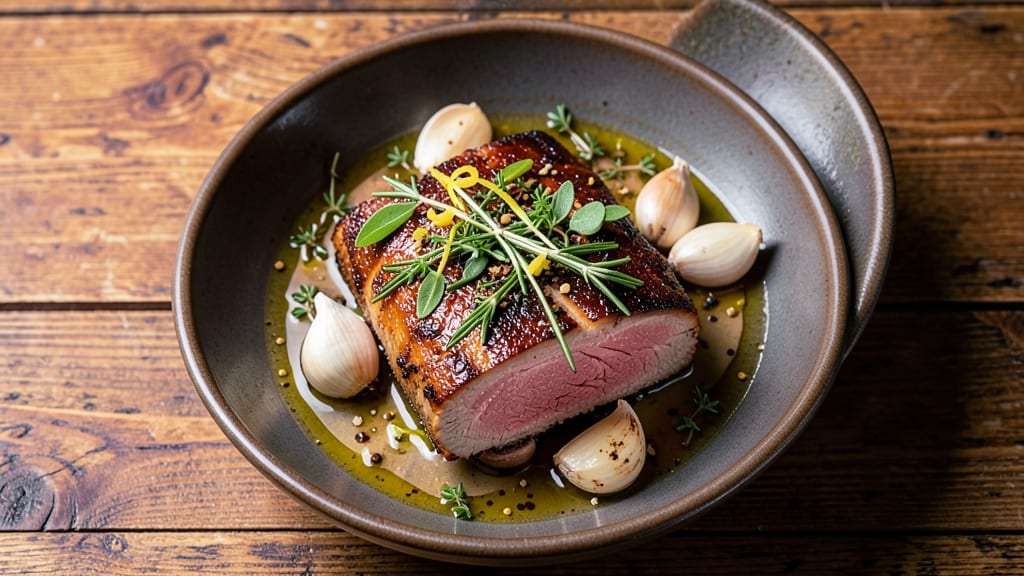 Alternative Roast Pork Recipe: Herb-Infused Crust Meets Juicy Medium-Rare Core