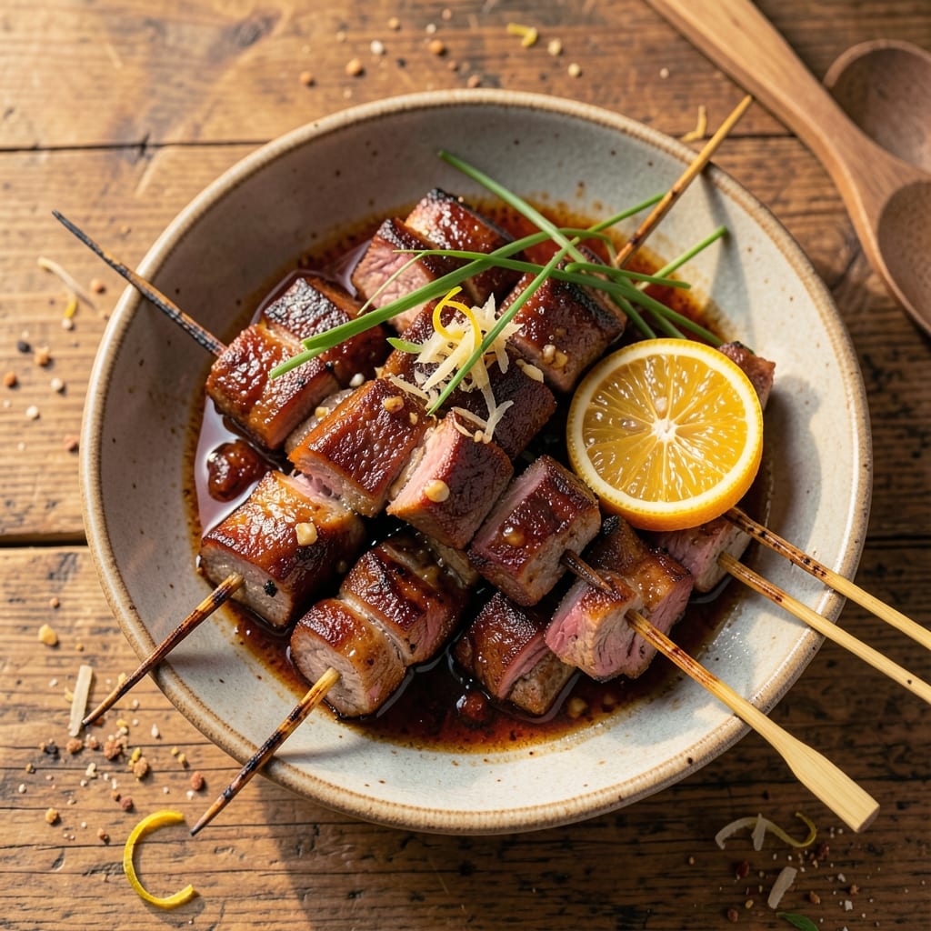 Filipino Pork Satay Recipe: Skewered Crispy Edges with Sweet Vinegar Gloss