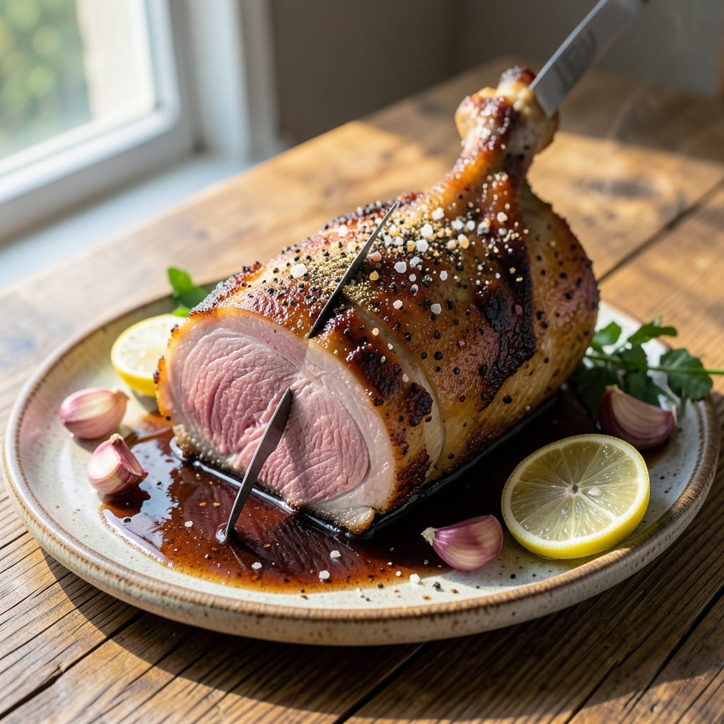 Fresh Pork Leg Roast Recipe: Slow-Cooked to Juicy Pink Center