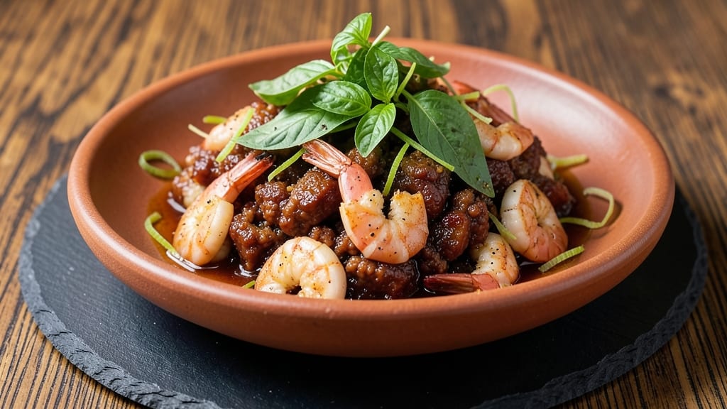 Minced Pork and Prawn Recipe: Fragrant Garlic-Lime Stir-Fry Magic