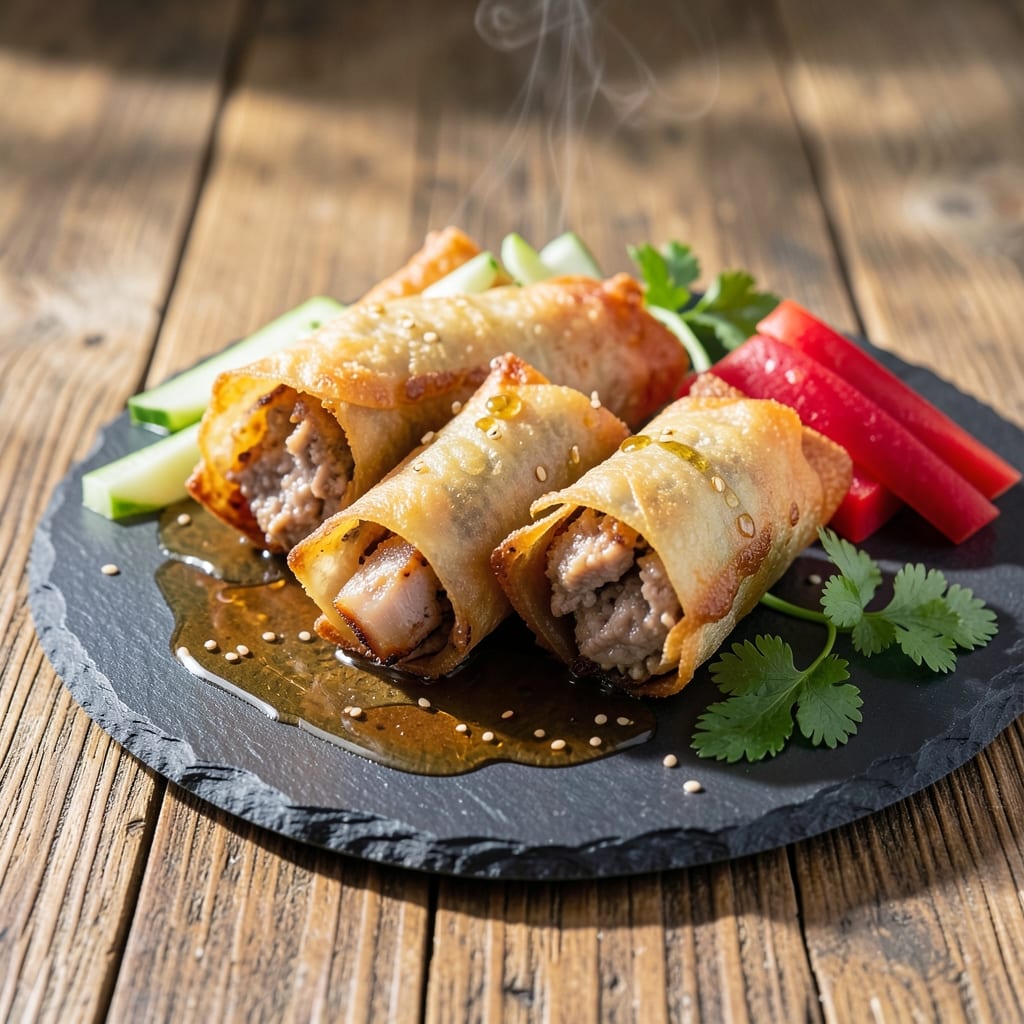 Fried Pork Spring Roll Recipe: Wok-Seared Crunch and Silky Pork Filling