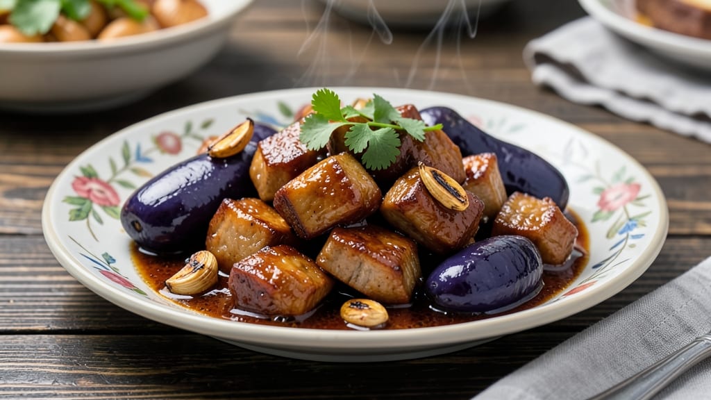 Adobong Talong With Pork Recipe: Rich Umami Eggplant in Soy-Sauce Glory