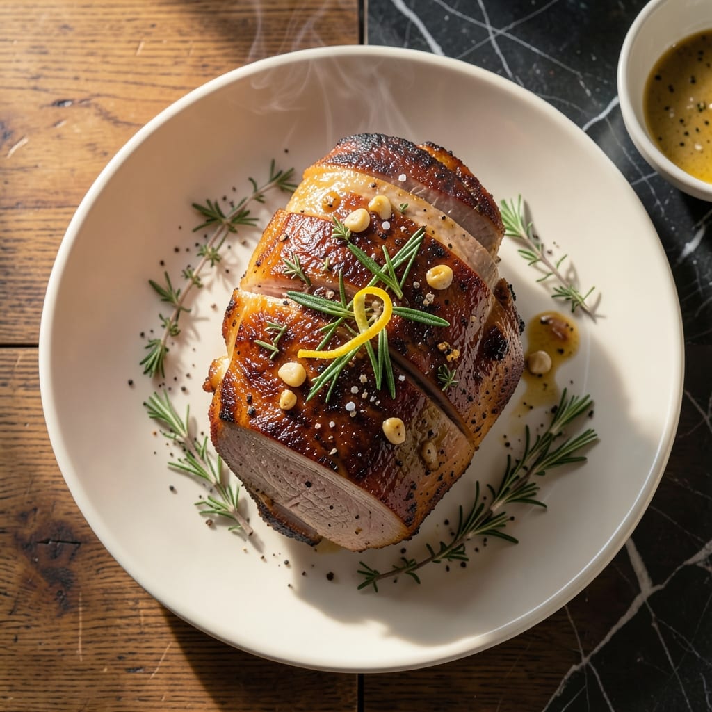 4lb Pork Loin Roast Recipe: Garlic-Herb Crusted with Caramelized Crust