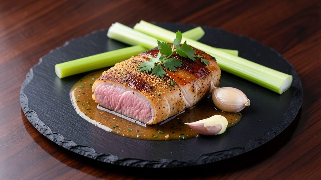 Mirage Pork Chop Recipe: Celery-Studded Crust with Juicy Pink Hearts