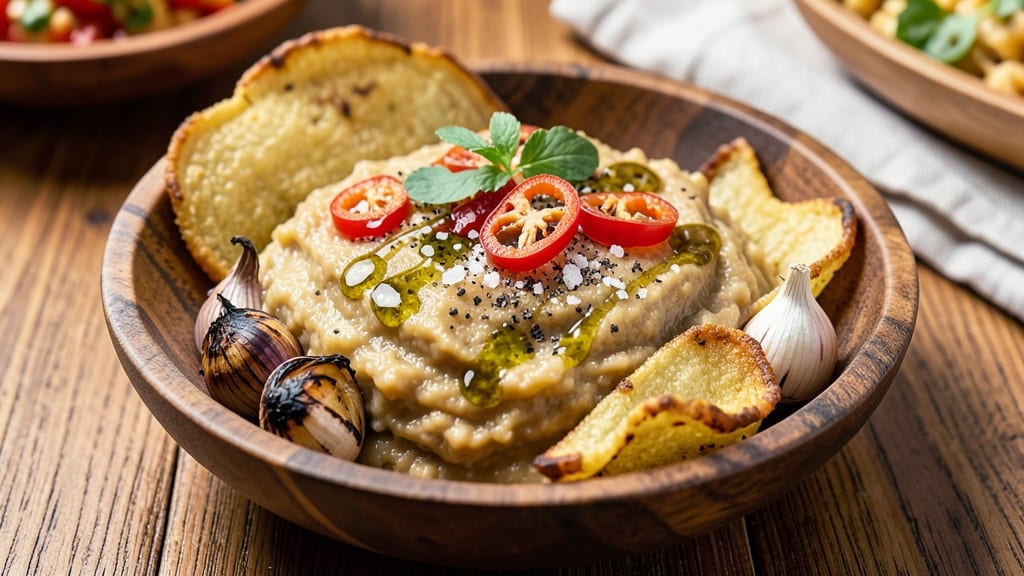 Mofongo Recipe Without Pork Rinds: Plantain-Mashed Crunch With Garlicky Oil