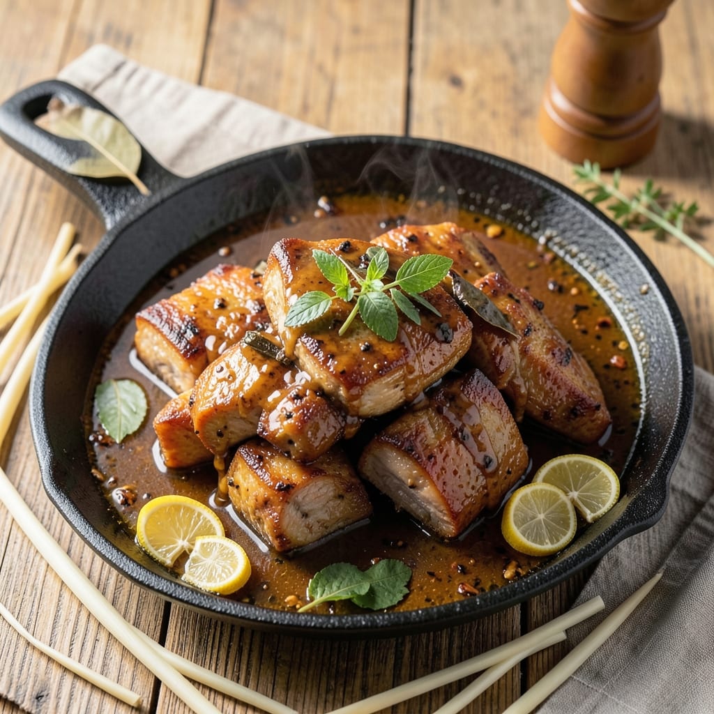 Filipino Pork Shoulder Adobo Recipe: Vinegar-Soaked Tenderness in One Pot
