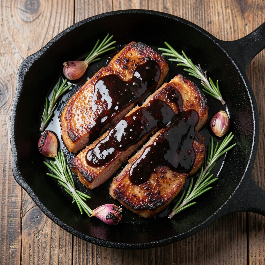 Fried Pork Chops Black Recipe: Slow-Simmered Vinegar Depth for Fall-Off-Bone Tenderness