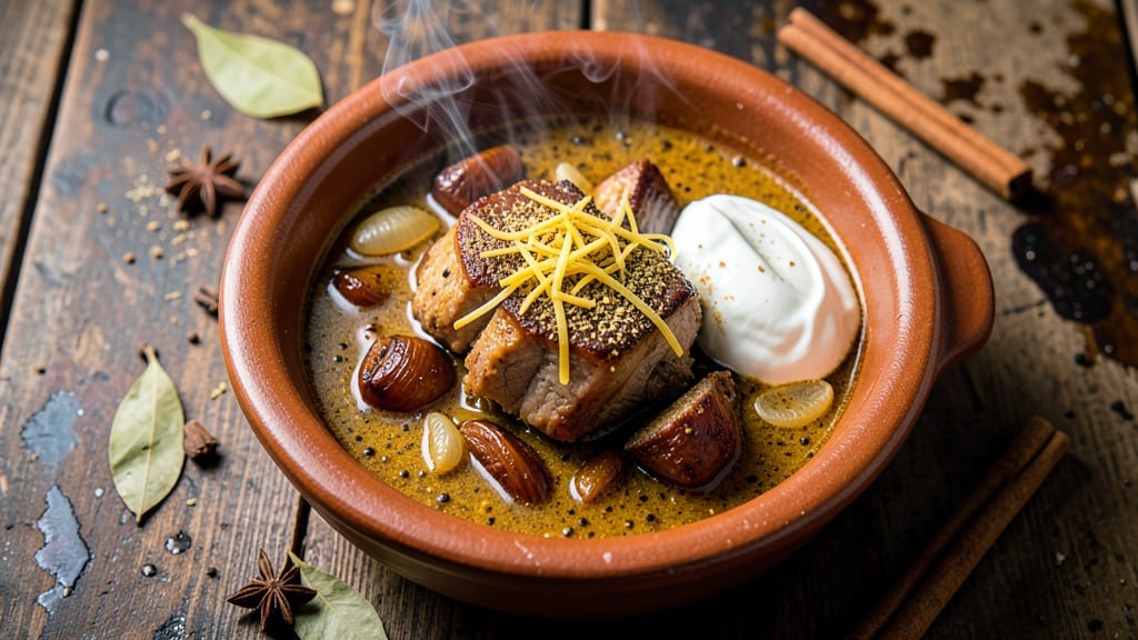 Anglo Indian Pork Curry Recipe: Spiced Tomato-Tamarind Tang in 45 Minutes
