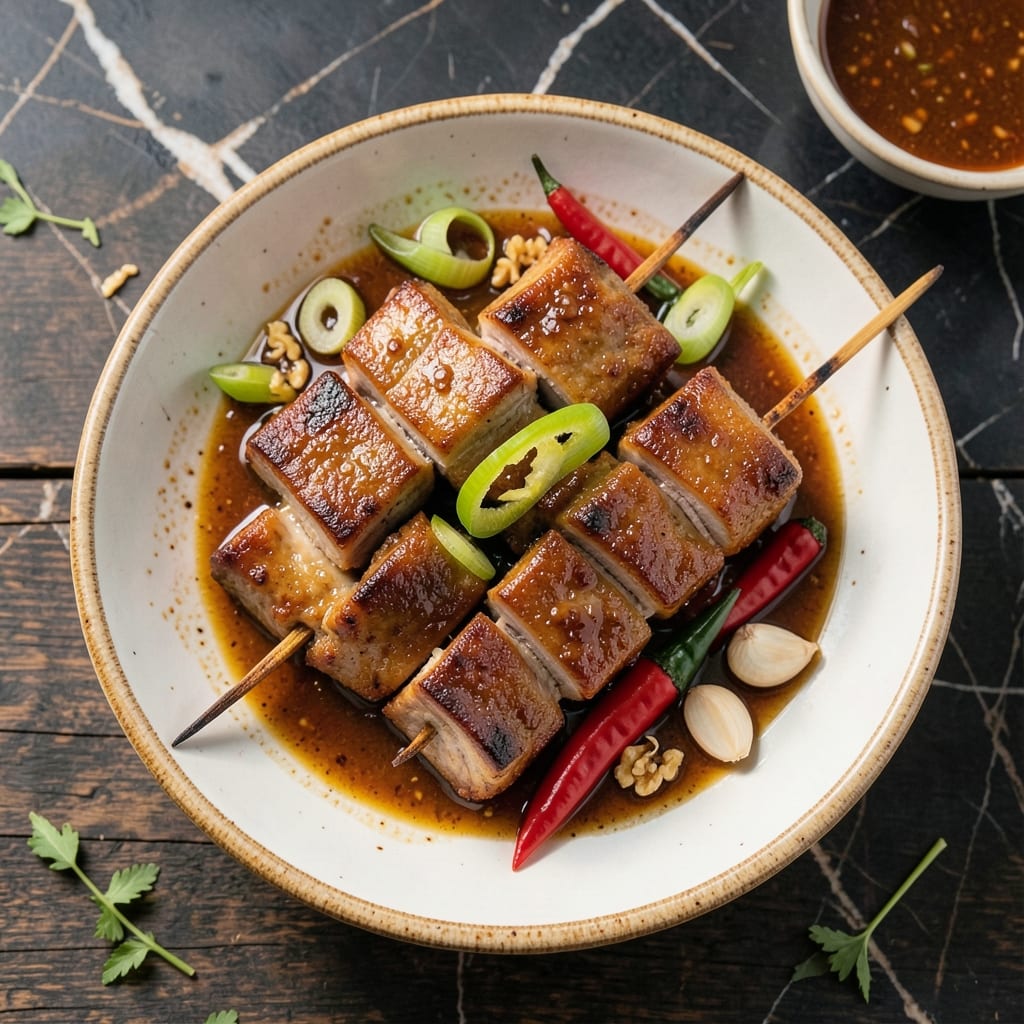 Filipino Pork Barbecue Sticks Recipe: Skewered Char and Tangy Vinegar Kiss